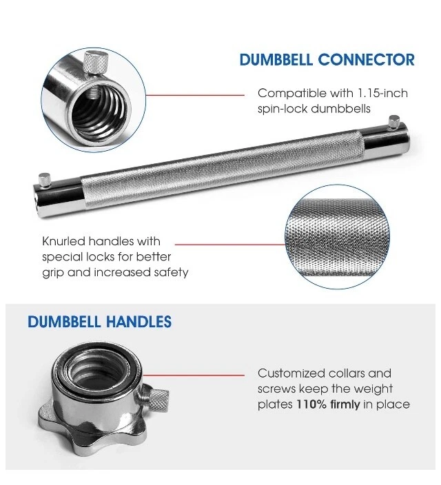 Yes4All 190 фунтов общий регулируемый вес гантели набор с разъемом - не 200 фунтов. - Изображение 4 из 4