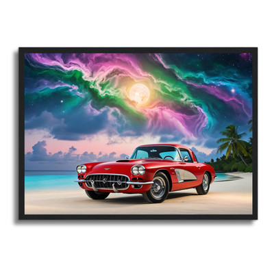 Auto Poster gerahmtes Wandbild Fahrzeug Man Cave Bild A4 - A1 Wohndeko Design