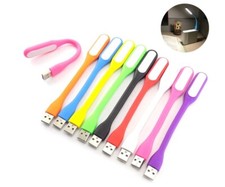 1x LAMPADA USB LED flessibile per PC e NOTEBOOK luce consolle computer tastiera 