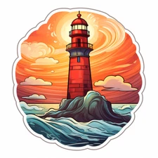 Huge XXXL Car Decal Sticker Lighthouse Decal