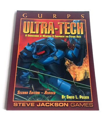 GURPS UltraTech by Steve Jackson Game Guide Rule Book RPG set basic , warhammer