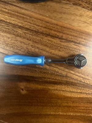 *NEW* Snap On FHCNFD72 3/8'' Dr PEARL BLUE Hard Grip 180° Round Head Ratchet