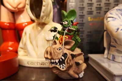 Rare Rat Fink Riding Pig Big Daddy 17CM Collectible Figure