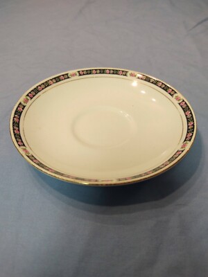 Collectible Myott, Son & Co. England Tudor Rose Saucer Signed Numbered 1363/8