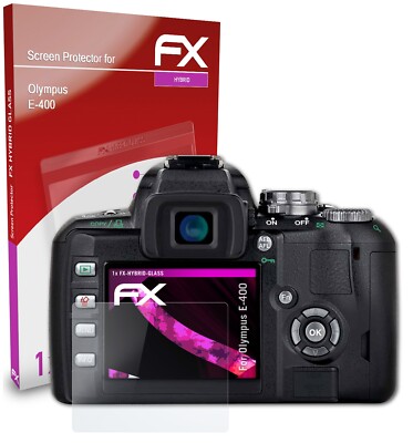 atFoliX Film de protection en verre plastique compatible avec Olympus E