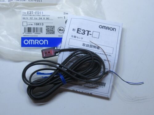 (NEW) OMRON E3T-FD11 E3TFD11 12-24Vdc Photoelectric Sensor  - Picture 1 of 3