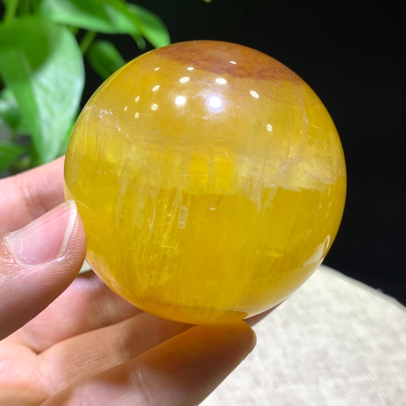 300g Natural Fluorite Ball Colorful Quartz Crystal Gemstone for Healing Energy