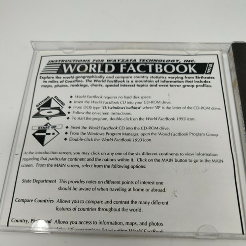 Wayzata World Factbook CD-ROM for Windows - Picture 3 of 3