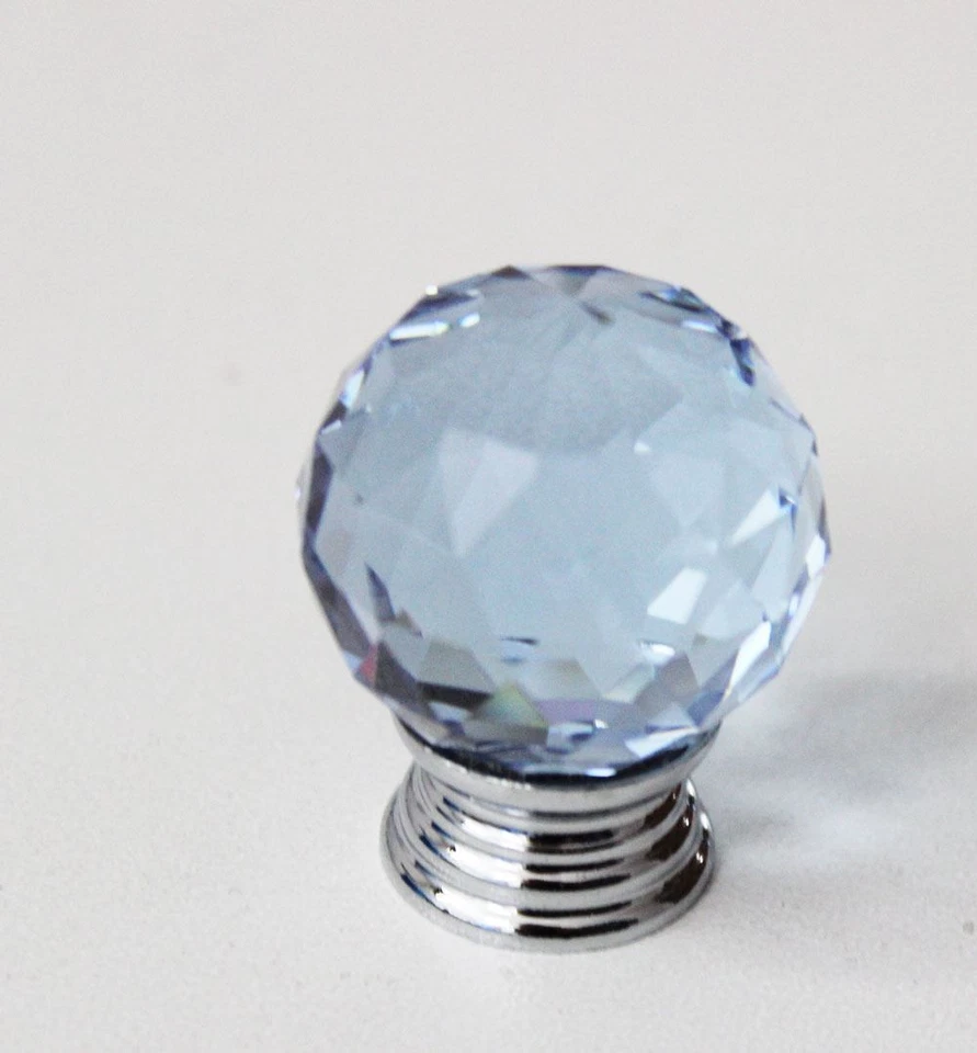 20PCS JOB LOT Crystal Door Knob Glass - 30mm [Color:Blue] - Image 2 of 4
