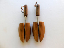 Golf Shoe Wood Stretchers w/rawhide strap hangers, Used/ Good Condition