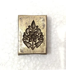 Vintage Bronze Jewelry Die Mold/Mould India Hand Engraved For Jewellery Making