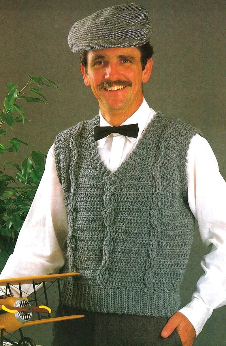 Crochet hot sale sweater vest
