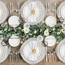 White Charger Plates