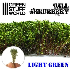 Tall Shrubbery - Light Green - Model Bushes Scenery Landscape Railway