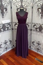 3111 - BILL LEVKOFF SZ 12 PLUM 1172 253.00 PROM FORMAL BRIDESMAIDS GOWN DRESS