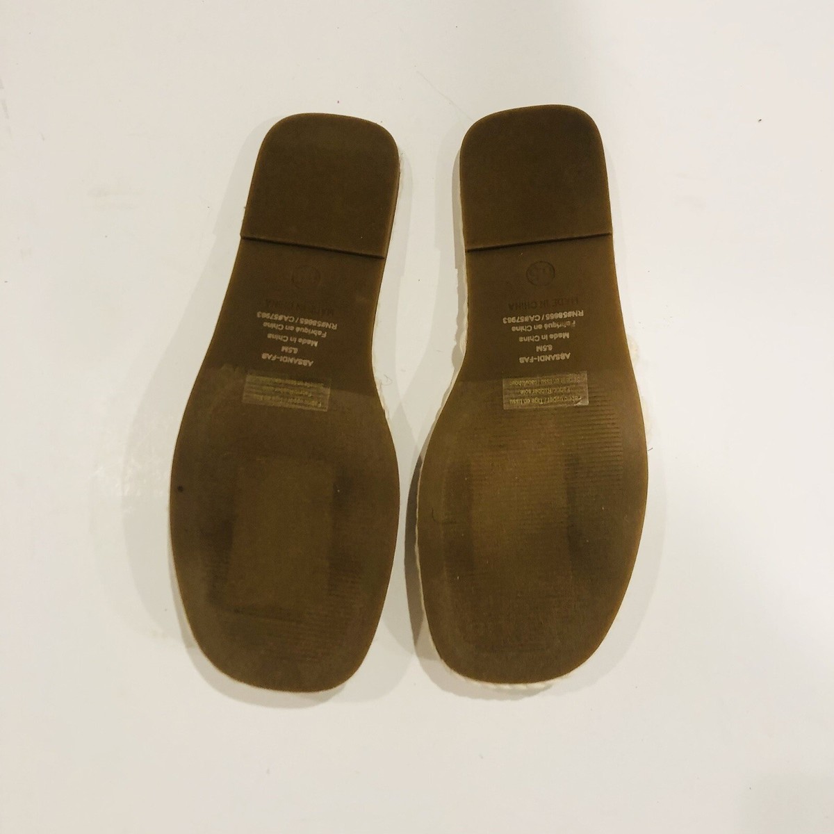 ABOUND Sandi Fab Rope Twist Sandals Cream Size 6.5 | eBay