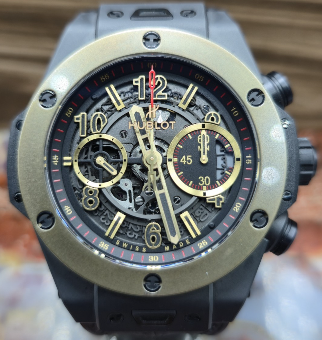 Hublot Big Bang Unico Magic Gold Black Ceramic/Titanium 45mm 411.CM.1138.RX Low$