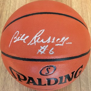 bill russell autographed basketball