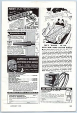 1946 Burd Graf Flox Piston Rings Vintage Ad Fire Engine Firemen Fire Truck