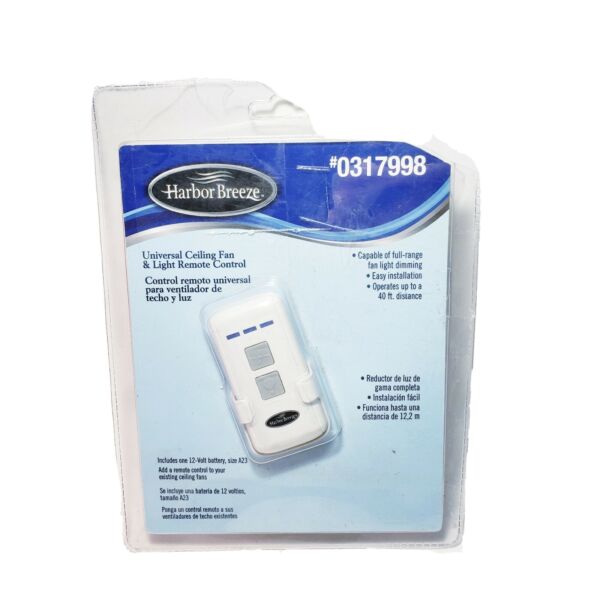 Universal Ceiling Fan Light Remote Control Harbor Breeze 0317998 40ft For Universal Ceiling Fan Light Remote, Harbor Breeze Universal Ceiling Fan Light Remote Control Manual