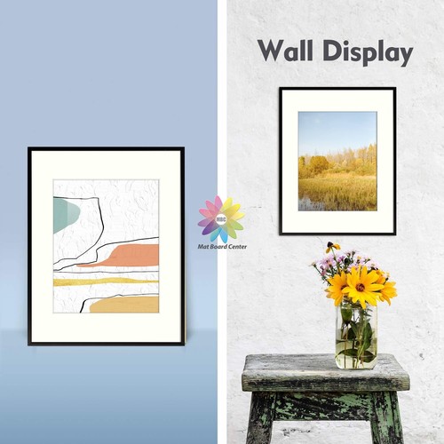 Set of 3 11x14 Aluminum Metal Picture Frame with Mat for 8x10 Photo Wall Display - Picture 7 of 8