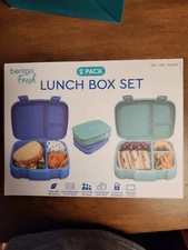 Bentgo Lunch Box Set 2 Pack Blue/Green