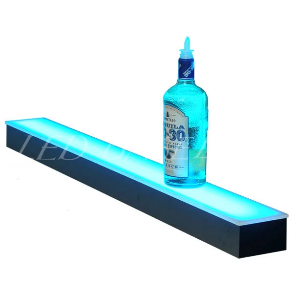 LED BASELINE 32" LED LIGHTED LIQUOR BOTTLE DISPLAY SHELF, PERFECT FOR HOME BARS & GIFTS 4 MEN