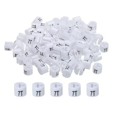 100 x Clothes Hanger Marker 7T, White Colored Hanger Sizer Garment Tag
