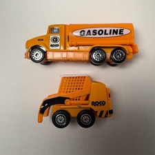 VTG ROCO Die-Cast Lot - Gasoline Tanker R235 & Construction Skid Steer - Orange