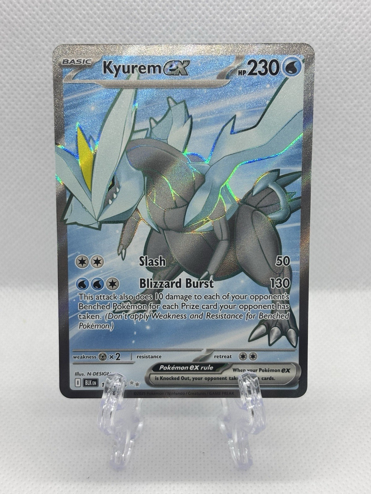 Pokemon TCG Kyurem ex 157/086 2025 Black Bolt Ultra Rare Card - NM