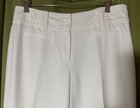 Vtg Ann Taylor White Margo Mid-rise Wide-leg Lined Rayon Trousers Sz 4 — photo 2