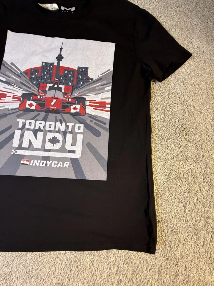 NUEVO CON ETIQUETAS Toronto Canadá 2023 Indy Car Camiseta Camiseta Grande Nueva Street Race Negra Foto 4 de 4