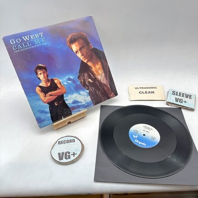Go West- Call Me (The Indiscriminate Mix) VG+/VG+ Ultrasonic Clean 1985