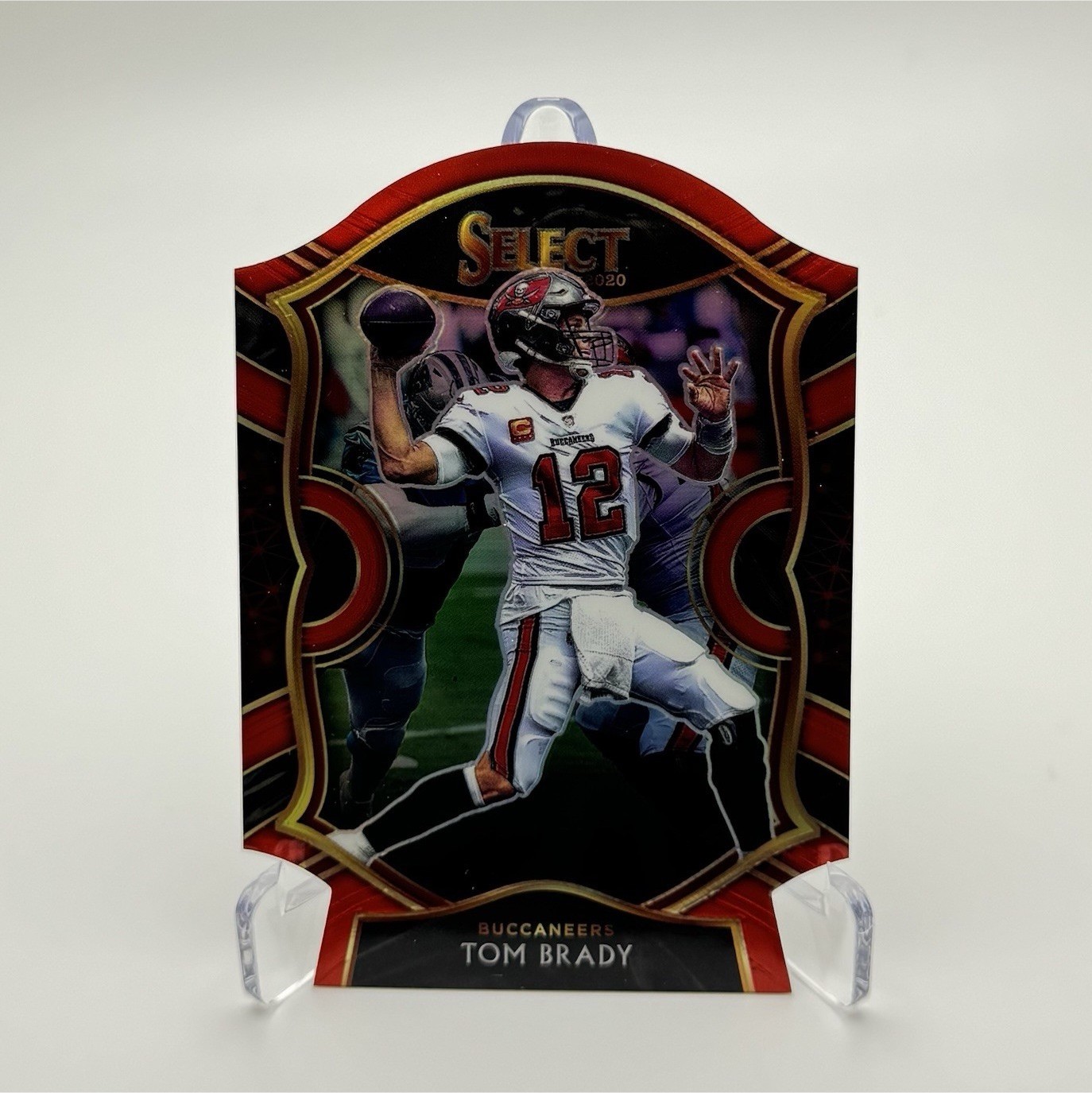 Red Prizm Die-Cut 2020 Panini Select Concourse Tom Brady Buccaneers #1 NFL