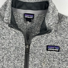 Patagonia Boys Better Sweater Youth Sz Small 7 -8 Gray Full Zip with Zip Pockets