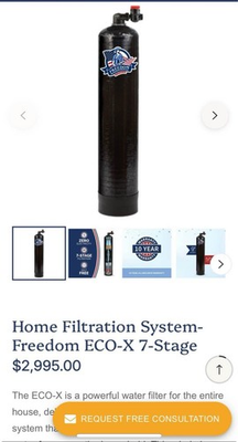 #ad Home Filtration System Freedom ECO X 7 Stage Water Filtration and Conditioning S $700.00