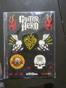 Sheet Of Guitar Hero Stickers Unused Original Guns n Roses Activision