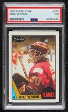 1987-88 O-Pee-Chee Mike Vernon #215 PSA 7 HOF 19x5