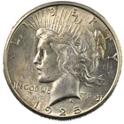 1925-S San Francisco Peace Silver Dollar $1 Solid Brilliant Uncirculated BU+