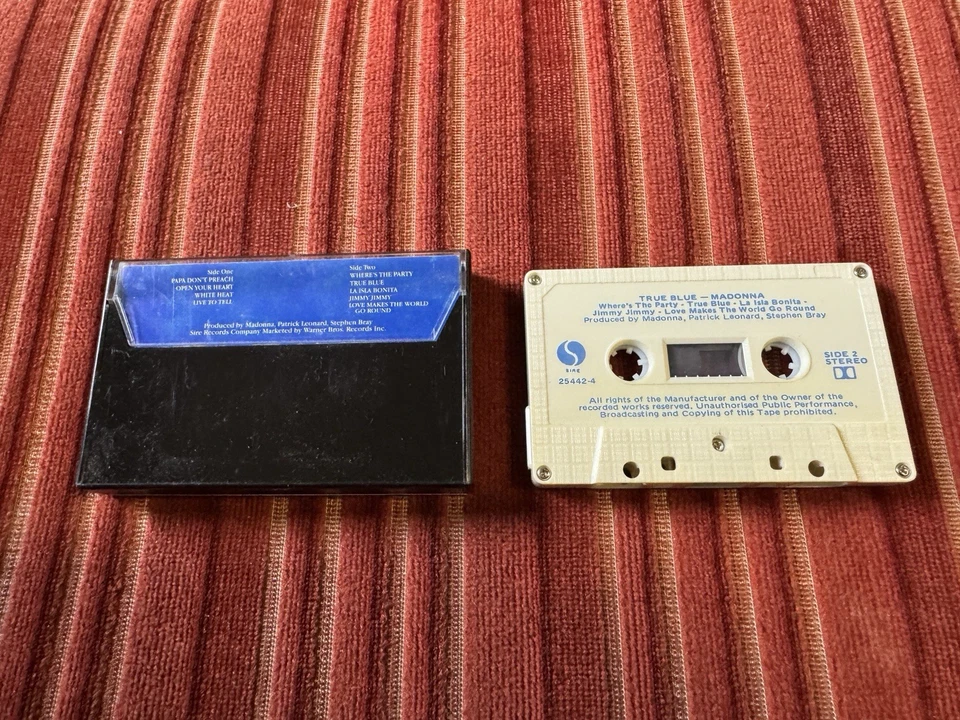 MADONNA - TRUE BLUE * Cassette Tape Album  (1986) 1980s SIR 25442-4 [New Case] - Image 3 of 4