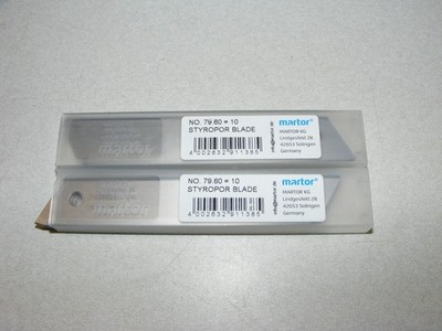 Martor 79.60 Styropor Blade 2 pk , 20 Blades Total  (a15)