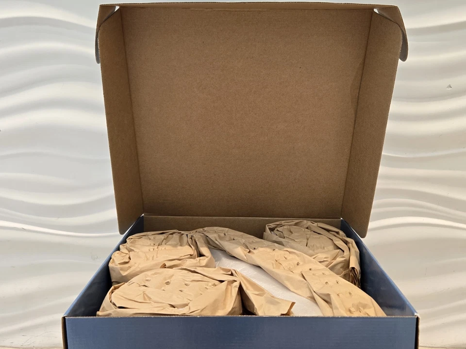 Vintage 1999 Nambe 6271 Trio Condiment Set Wood Base Metal Bowls Neil Cohen New - Image 3 of 4