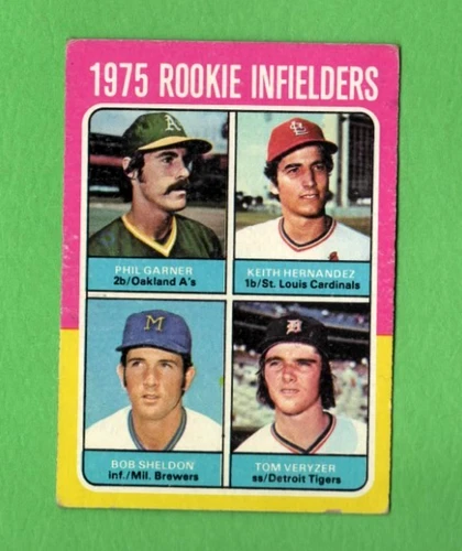 1975 TOPPS Baseball ROOKIE INFIELDERS #623 Feat. KEITH HERNANDEZ +3 EX Condition