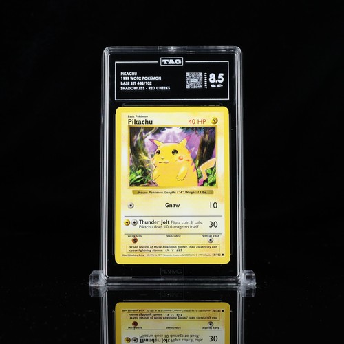Pikachu (Shadowless) graded TAG 8.5 for sale on eBay