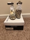Nine West PruceP5 Leopard Print Open-Toe Ankle-Strap Block Heels, Size 8M — photo 4