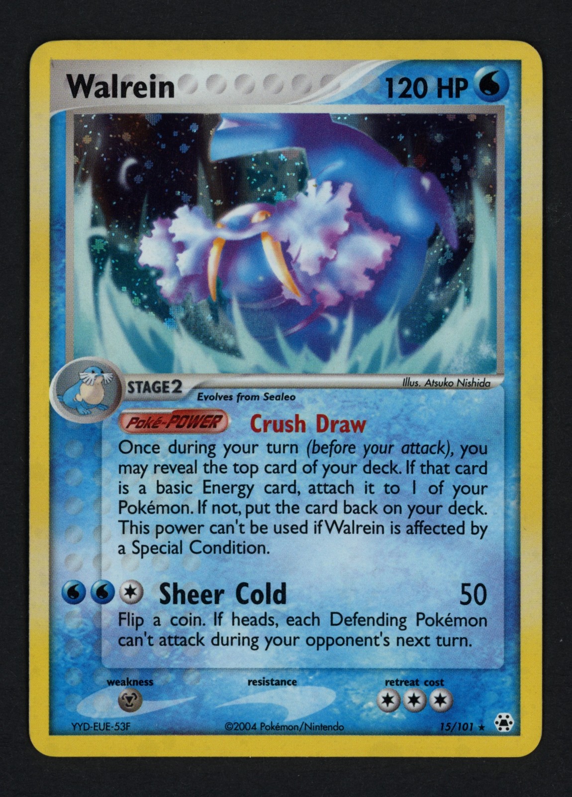 Walrein 15/101 Hidden Legends Holofoil Holo Rare Pokemon TCG