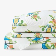 The Company Store Summer Prints Classic Cool Cotton Percale Bed Sheet Set Twin