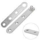 Elegant Silver Stainless Steel Doors Hinge Smooth Opening Silent Closing