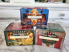 Yankee Tea Light Candles - Christmas Wreath - St. Nick's Favorites - new - 3...
