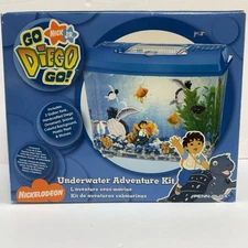 Nick Jr Go Diego Go Underwater Adventure Kit 2 Gallon Tank Aquarium Set New 2007